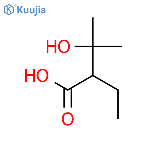 2-ethyl-3-hydroxy-3-methylbutanoic acid structure
