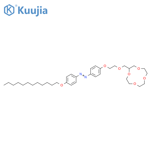 Diazene,[4-(dodecyloxy)phenyl][4-[2-(1,4,7,10-tetraoxacyclododec-2-ylmethoxy)ethoxy]phenyl]- structure