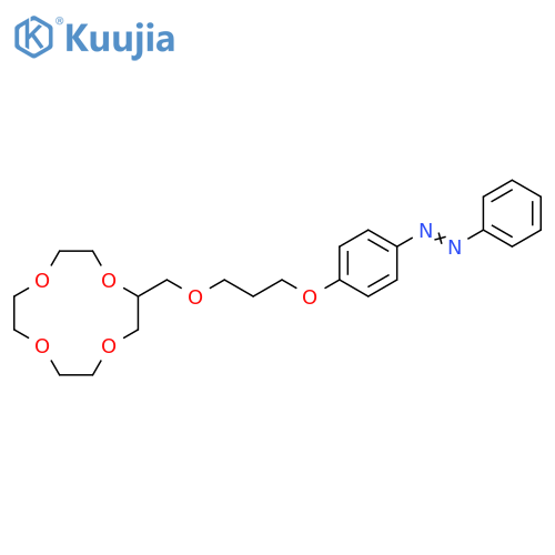 Diazene,phenyl[4-[3-(1,4,7,10-tetraoxacyclododec-2-ylmethoxy)propoxy]phenyl]- structure