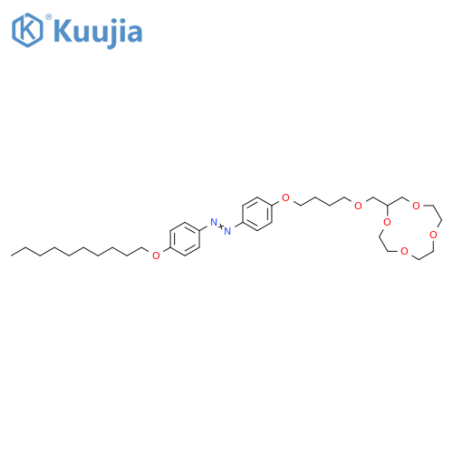 Diazene,[4-(decyloxy)phenyl][4-[4-(1,4,7,10-tetraoxacyclododec-2-ylmethoxy)butoxy]phenyl]- structure