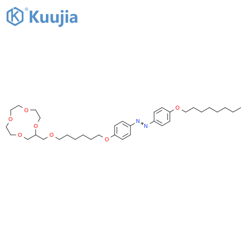 Diazene,[4-(octyloxy)phenyl][4-[[6-(1,4,7,10-tetraoxacyclododec-2-ylmethoxy)hexyl]oxy]phenyl]- structure