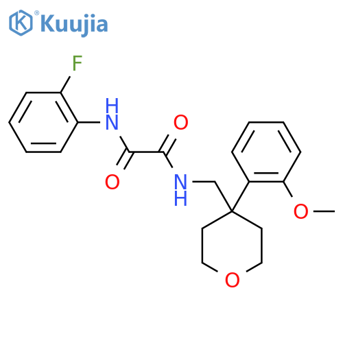N'-(2-fluorophenyl)-N-{[4-(2-methoxyphenyl)oxan-4-yl]methyl}ethanediamide structure