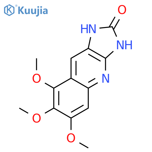 2H-Imidazo[4,5-b]quinolin-2-one, 1,3-dihydro-6,7,8-trimethoxy- structure
