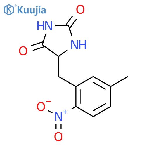 2,4-Imidazolidinedione, 5-[(5-methyl-2-nitrophenyl)methyl]- structure
