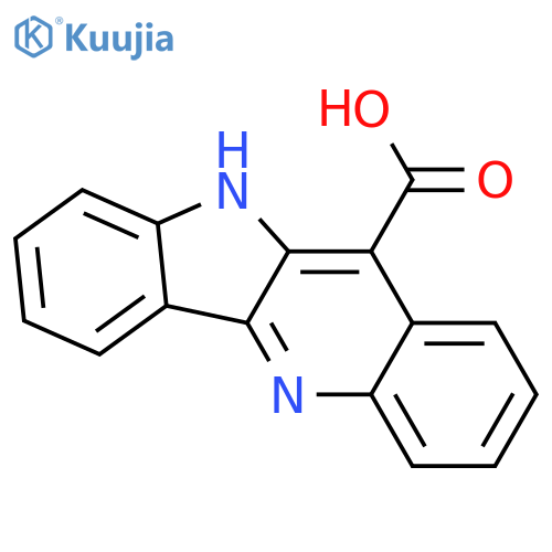 10H-Indolo[3,2-b]quinoline-11-carboxylic acid structure