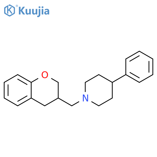 Piperidine, 1-[(3,4-dihydro-2H-1-benzopyran-3-yl)methyl]-4-phenyl- structure