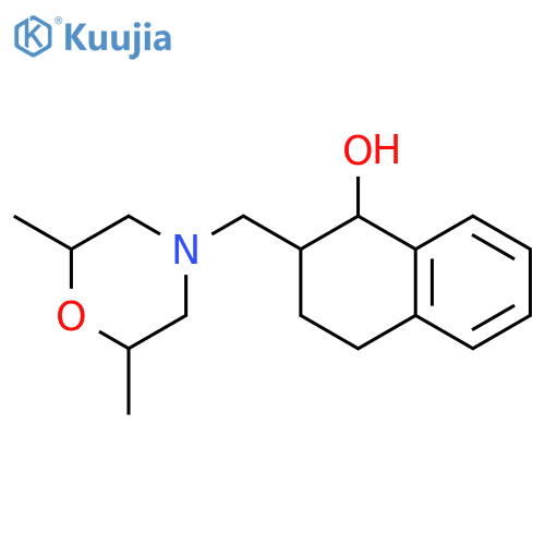 1-Naphthalenol, 2-[(2,6-dimethyl-4-morpholinyl)methyl]-1,2,3,4-tetrahydro- structure