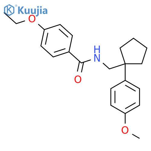 4-ethoxy-N-{[1-(4-methoxyphenyl)cyclopentyl]methyl}benzamide structure