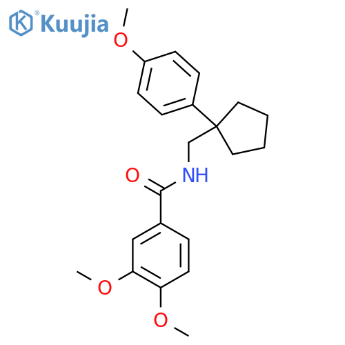3,4-dimethoxy-N-{1-(4-methoxyphenyl)cyclopentylmethyl}benzamide structure
