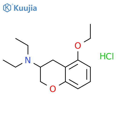 2H-1-Benzopyran-3-amine, 5-ethoxy-N,N-diethyl-3,4-dihydro-, hydrochloride structure
