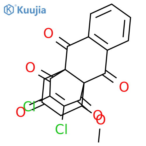 4a,9a-Butanoanthracene-1,4,9,10,12-pentone, 2,3-dichloro-14-methoxy- structure