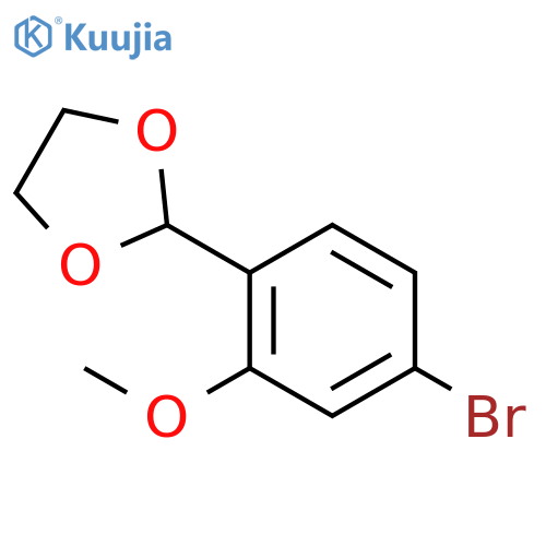 1,3-Dioxolane, 2-(4-bromo-2-methoxyphenyl)- structure