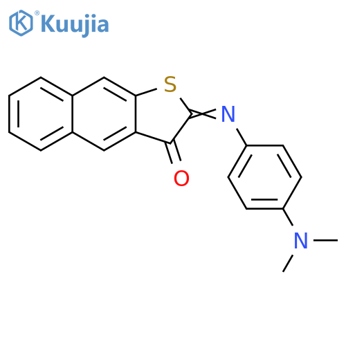 Naphtho[2,3-b]thiophen-3(2H)-one, 2-[[4-(dimethylamino)phenyl]imino]- structure