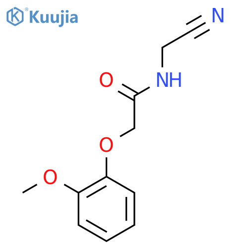 N-(cyanomethyl)-2-(2-methoxyphenoxy)acetamide structure