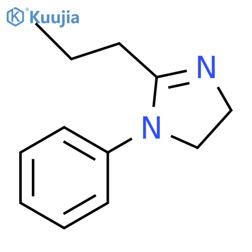 1H-Imidazole, 4,5-dihydro-1-phenyl-2-propyl- structure