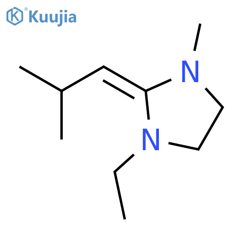 IMIDAZOLIDINE, 1-ETHYL-3-METHYL-2-(2-METHYLPROPYLIDENE)-, (Z)- structure