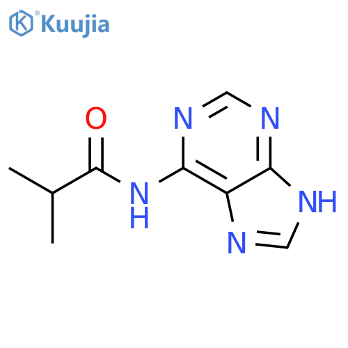 2-methyl-N-9H-purin-6-yl-Propanamide structure