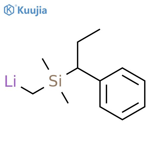 Lithium, [[dimethyl(1-phenylpropyl)silyl]methyl]- structure