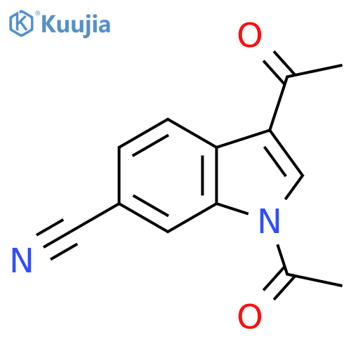 1,3-Diacetyl-1H-indole-6-carbonitrile structure