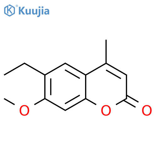 2H-1-Benzopyran-2-one, 6-ethyl-7-methoxy-4-methyl- structure
