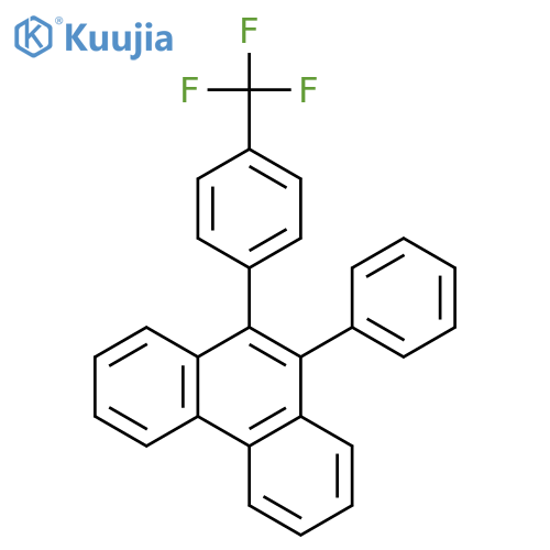 Phenanthrene, 9-phenyl-10-[4-(trifluoromethyl)phenyl]- structure
