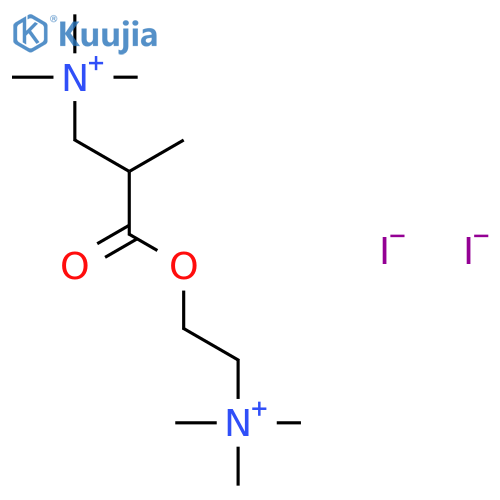 1-Propanaminium,N,N,N-trimethyl-2-[[2-(trimethylammonio)ethoxy]carbonyl]-, iodide (1:2) structure