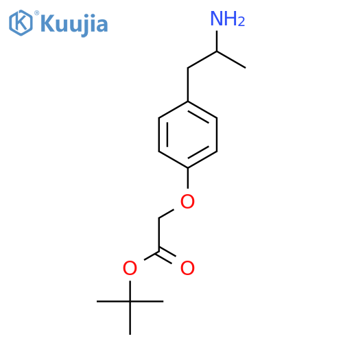 tert-butyl 2-4-(2-aminopropyl)phenoxyacetate structure