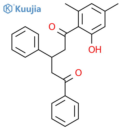1,5-PENTANEDIONE, 1-(2-HYDROXY-4,6-DIMETHYLPHENYL)-3,5-DIPHENYL- structure