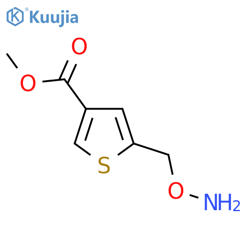 methyl 5-(aminooxy)methylthiophene-3-carboxylate structure