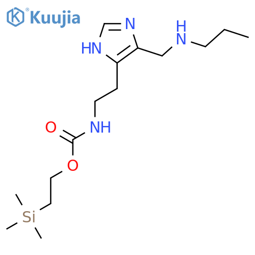 Carbamic acid, [2-[5-[(propylamino)methyl]-1H-imidazol-4-yl]ethyl]-, 2-(trimethylsilyl)ethyl ester structure
