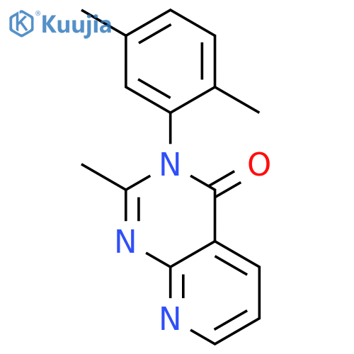 Pyrido[2,3-d]pyrimidin-4(3H)-one, 3-(2,5-dimethylphenyl)-2-methyl- structure