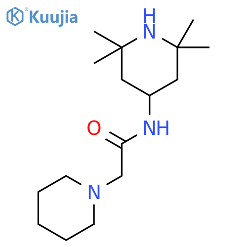 2-(piperidin-1-yl)-N-(2,2,6,6-tetramethylpiperidin-4-yl)acetamide structure