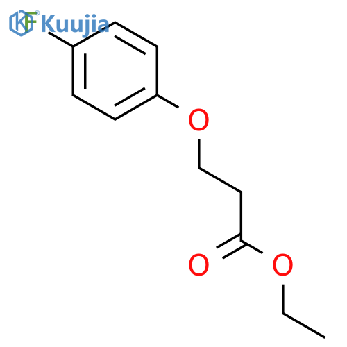 Propanoic acid, 3-(4-fluorophenoxy)-, ethyl ester structure