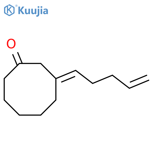 Cyclooctanone, 3-(4-pentenylidene)- structure
