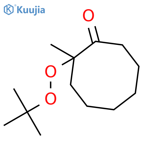 Cyclooctanone, 2-[(1,1-dimethylethyl)dioxy]-2-methyl- structure