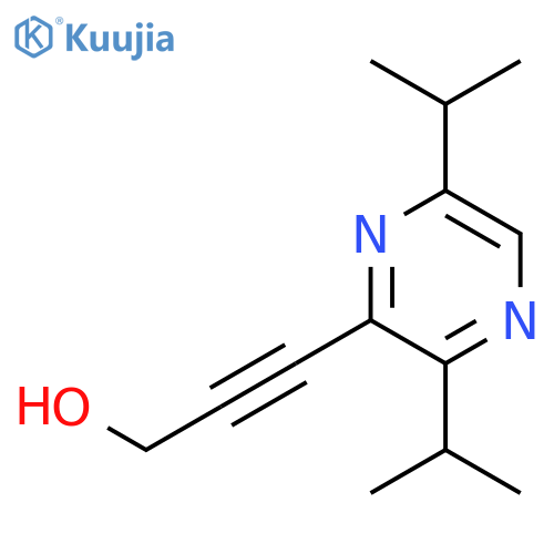 2-Propyn-1-ol, 3-[3,6-bis(1-methylethyl)pyrazinyl]- structure