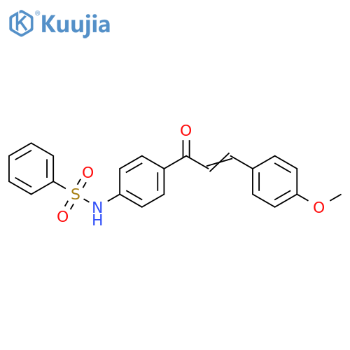 Benzenesulfonamide,N-[4-[3-(4-methoxyphenyl)-1-oxo-2-propenyl]phenyl]- structure