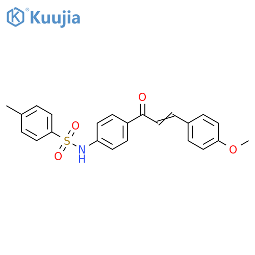 Benzenesulfonamide,N-[4-[3-(4-methoxyphenyl)-1-oxo-2-propenyl]phenyl]-4-methyl- structure