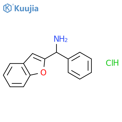 Benzofuran-2-yl(phenyl)methanamine hydrochloride structure