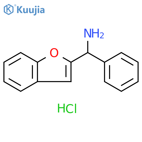 1-benzofuran-2-yl(phenyl)methanamine hydrochloride structure