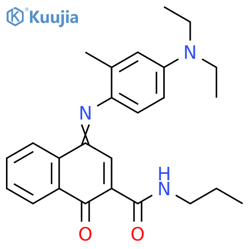 2-Naphthalenecarboxamide,4-[[4-(diethylamino)-2-methylphenyl]imino]-1,4-dihydro-1-oxo-N-propyl- structure