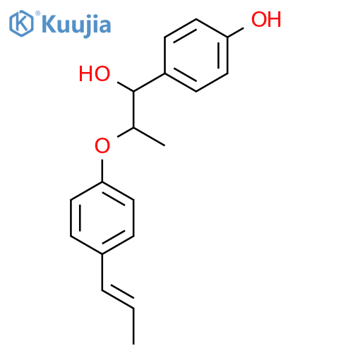 1-(4-Hydroxyphenyl)-2-[4-(1-propenyl)-phenoxyl]-1-propanol structure