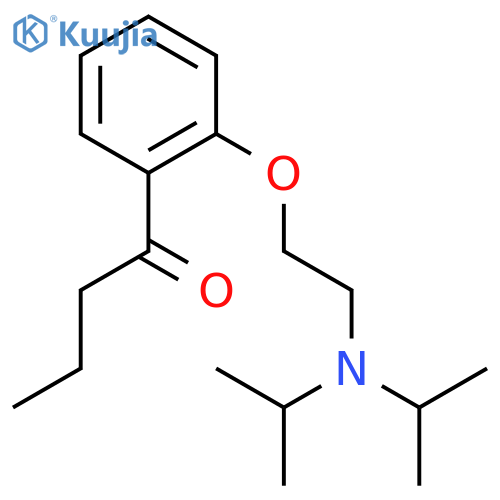 1-Butanone,1-[2-[2-[bis(1-methylethyl)amino]ethoxy]phenyl]- structure