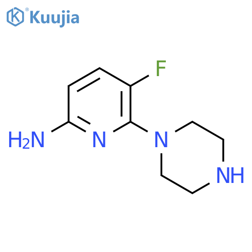 2-Pyridinamine,5-fluoro-6-(1-piperazinyl)- structure