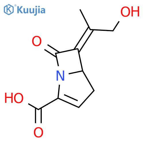 1-Azabicyclo[3.2.0]hept-2-ene-2-carboxylic acid, 6-(2-hydroxy-1-methylethylidene)-7-oxo-, (E)-(±)- structure