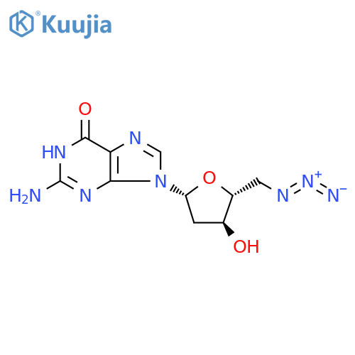 Guanosine, 5'-azido-2',5'-dideoxy- structure