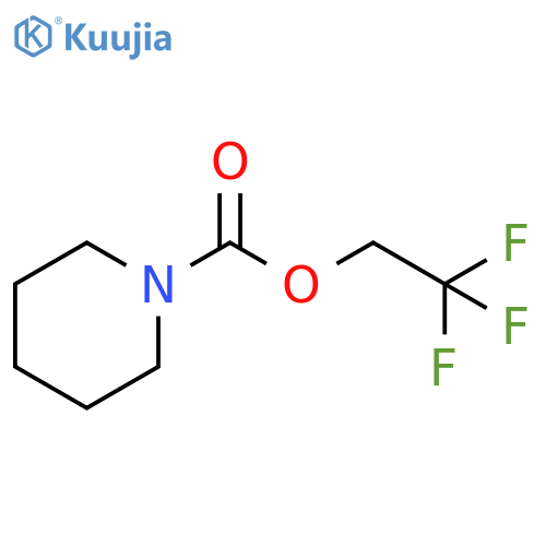 2,2,2-trifluoroethyl piperidine-1-carboxylate structure