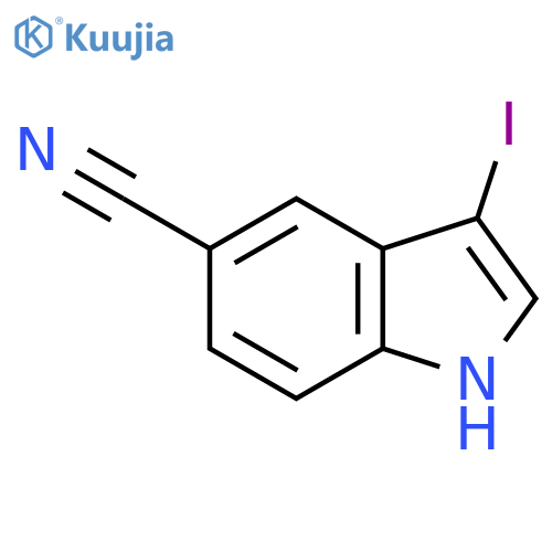 3-Iodo-1H-indole-5-carbonitrile structure