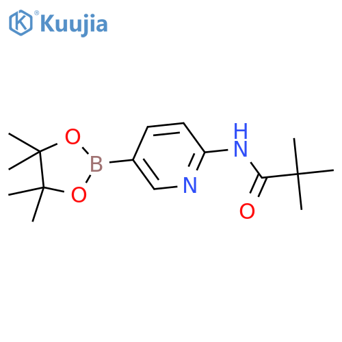 N-(5-(4,4,5,5-Tetramethyl-1,3,2-dioxaborolan-2-yl)pyridin-2-yl)pivalamide structure