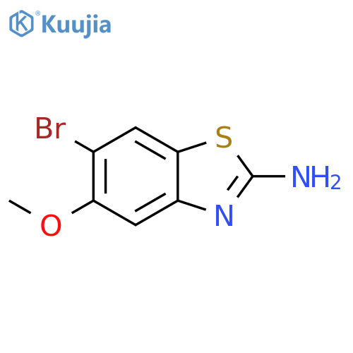 6-bromo-5-methoxy-1,3-benzothiazol-2-amine structure